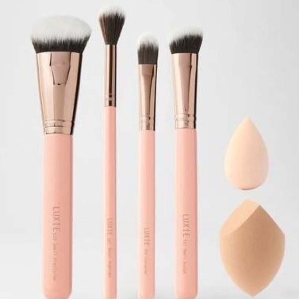 LUXIE BEAUTY RADIANT ROSE GOLD BRUSH SET